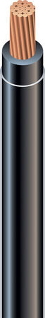 Southwire 500 ft. 10/1 THHN Stranded Wire Black - Sold by the foot