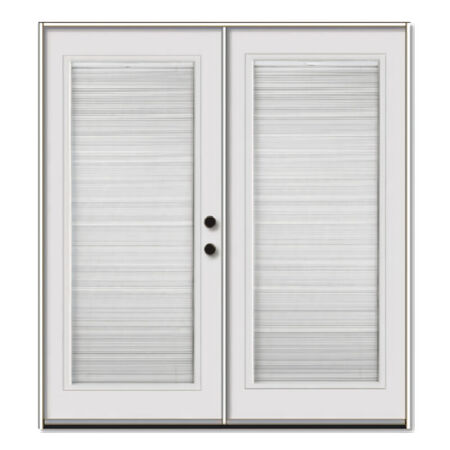 Steel Double Door 6068 (6'-0 x 6'-8") 1 Lite (4-9/16" Jamb) Right hand In-Swing