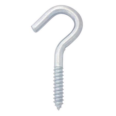 Hampton Small Zinc-Plated Silver Steel 4.25 in. L Clothesline Hook 300 lb 1 pk