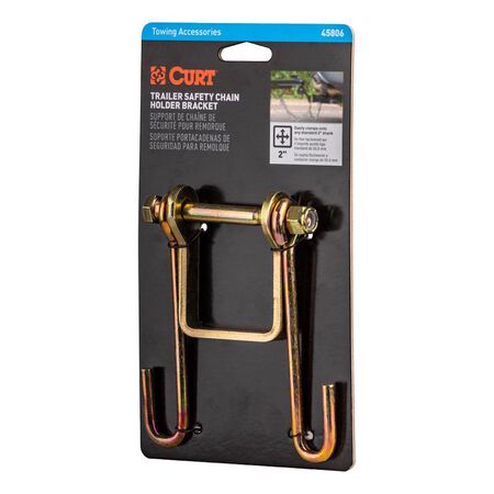 CURT 5-1/4H x 3-7/8W in. Safety Chain Holder Bracket