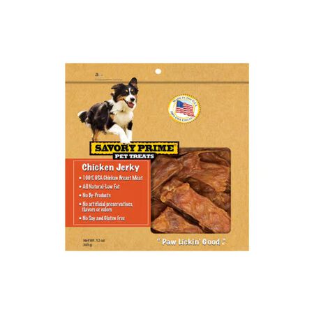Savory Prime USA Tenders Chicken Grain Free Jerky Tenders For Dogs 12 oz.