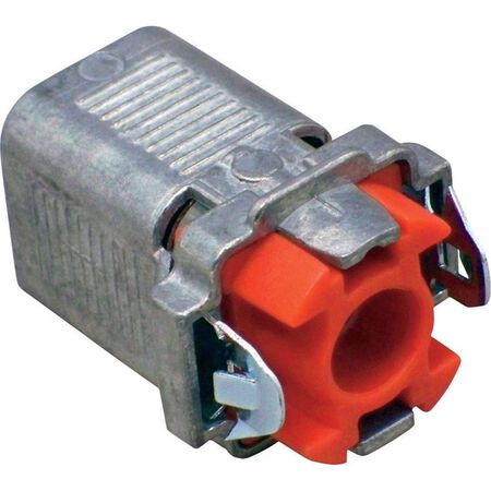 Sigma Engineered Solutions 3/8 in. D Die-Cast Zinc Double Snap Lock Connector For AC, MC and FMC/RWF