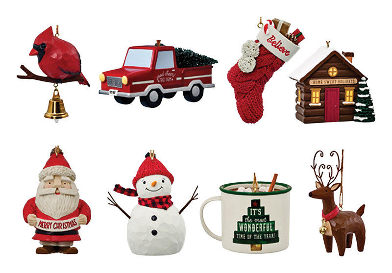 Hallmark Assorted Christmas Ornament Multicolored Resin 1 pk Stine