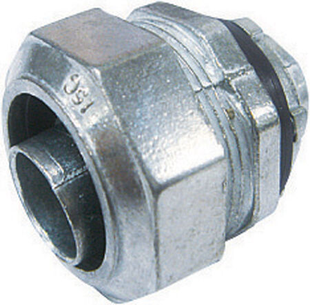 Sigma Engineered Solutions 1/2 in. D Die-Cast Zinc Straight Connector For Liquid Tight 1 pk