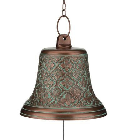 Regal Art & Gift Garden Bell, Copper Patina, 32.75 in.