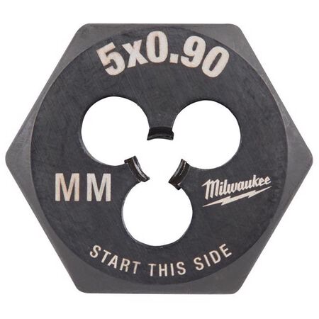 Milwaukee Metric M5x0.9 mm 1" Hex Threading Die