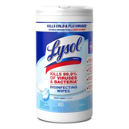 Lysol Fiber Weave Disinfecting Wipes 80 pk