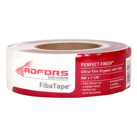 Saint-Gobain ADFORS Fiba Tape 300 ft. L X 1-7/8 in. W Fiberglass Mesh White Self Adhesive Drywall Jo