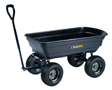 Gorilla Carts Garden Dump Cart 600 Lbs Load Capacity 19 3 4 W X