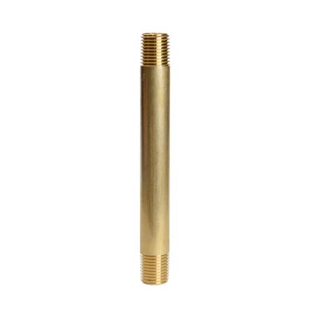 ATC 1/4 in. MPT 1/4 in. D MPT Yellow Brass Nipple 4-1/2 in. L