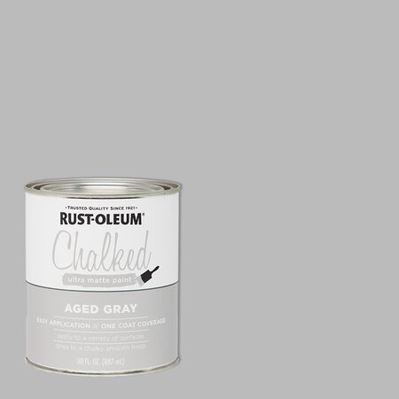Rust-Oleum Chalked Ultra Matte Country Gray Water-Based Acrylic Chalk Paint  30 oz