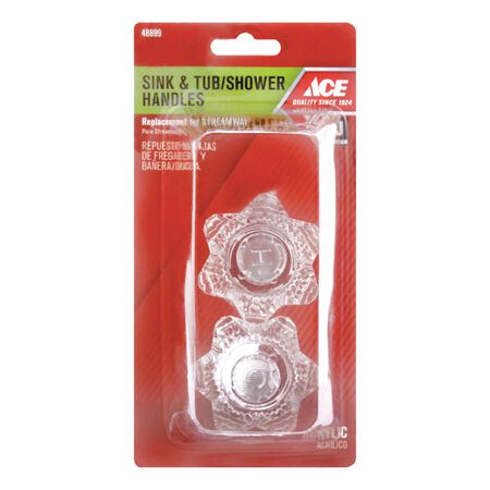 Ace Clear Sink and Tub and Shower Faucet Handles