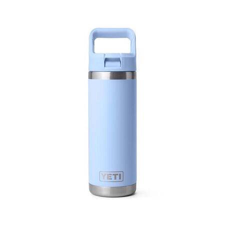 YETI Rambler 18 oz Big Sky Blue BPA Free Bottle with Straw Cap
