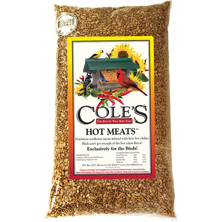 Cole's Hot Meats Assorted Species Sunflower Meats Wild Bird Food 5 lb