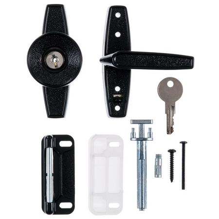 Ace Assorted Steel Keyed Universal Knob Latch 1 pk