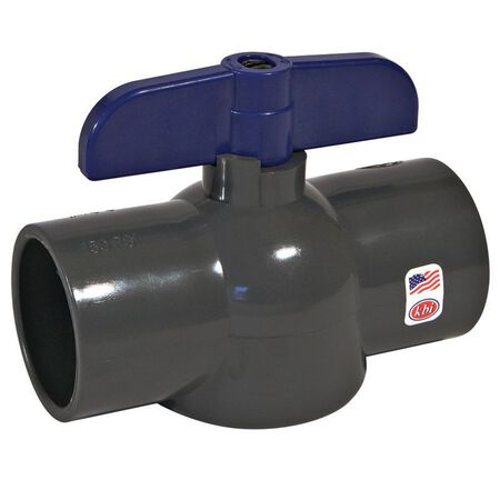 KBI King Brothers Ball Valve 1 in. FPT x 1 in. Dia. FPT PVC Economy