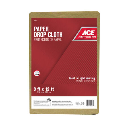 Ace 9 ft. W X 12 ft. L Paper Drop Cloth 1 pk