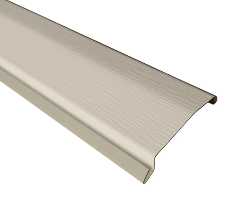 4.65" x 7.9791' Tan Vinyl Top Rail Skirting Trim