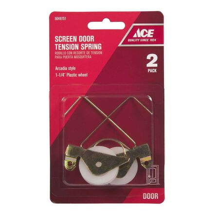 Ace Metallic Plastic/Steel Roller Assembly 2 pc