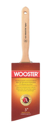 Wooster Alpha Professional 3 in. W Angle Synthetic Blend Paint Brush