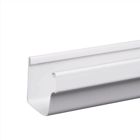 Amerimax 4.5 in. H X 5 in. W X 120 in. L White Vinyl K Gutter