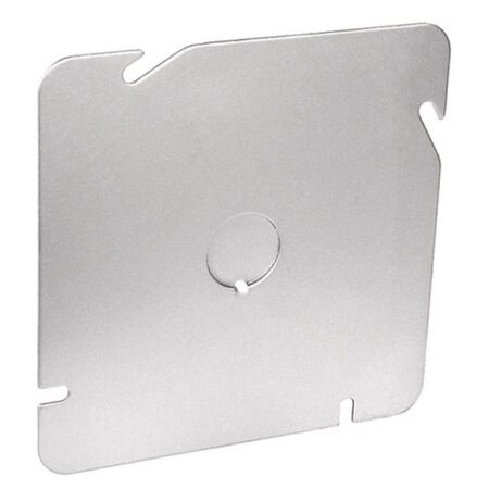 Southwire Square Steel 4-11/16 in. H Flat Box Cover