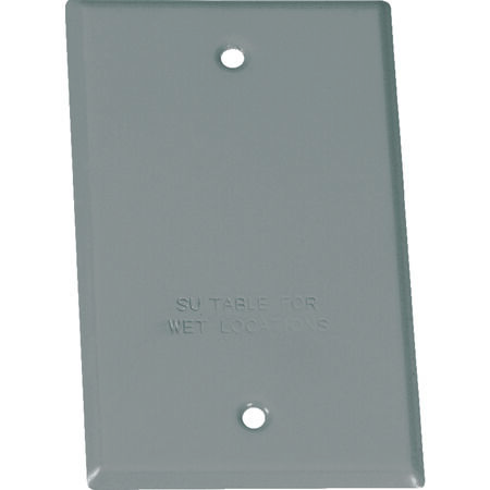 Sigma Engineered Solutions Rectangle Steel 1 gang Flat Box Cover Wet Locations
