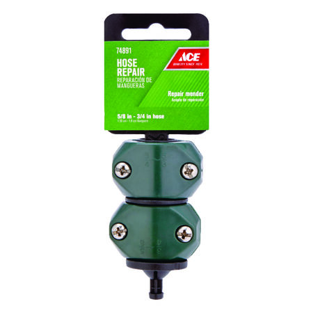 Ace 5/8 & 3/4 in. Nylon/ABS Non-Threaded Female Hose Mender Clamp