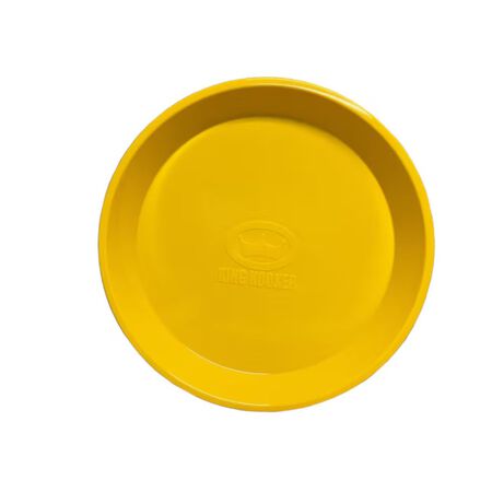 King Kooker 16-in x 16-in Yellow Round Serving tray
