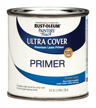 Rust-Oleum Ultra Cover Interior/Exterior Premium Latex Paint White Flat 8 oz.