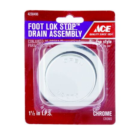 Ace 1-1/2 in. Polished Metal Drain Assembly