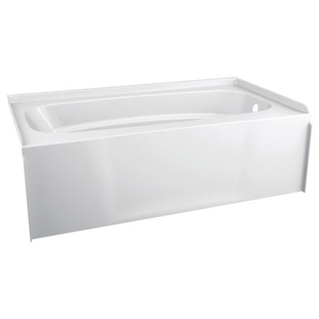 Delta Hycroft 19-1/4 in. H X 32 in. W X 60 in. L White Bathtub