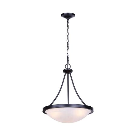 Canarm Chandelier Devon 3-light Matte Black