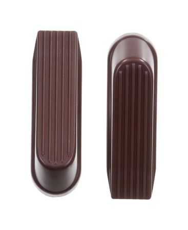 Ace 4 in. W Rubber Brown Wedge Door Stop Mounts to floor 0 in.