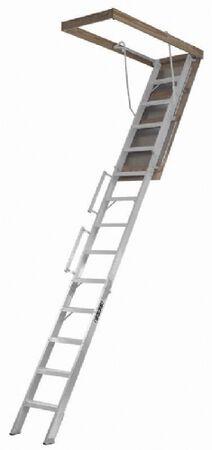 Louisville FTAL258P Aluminum Fire-treated Attic Ladder, N/A, 350 lb Load Capacity