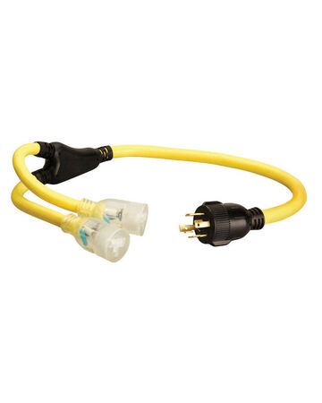 Coleman Cable 10/4 STOW 250 V 3 ft. L Generator Cord