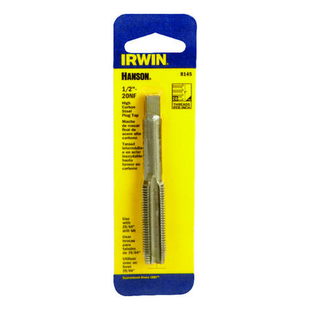 Irwin Hanson High Carbon Steel SAE Fraction Tap 1/2 in.-20NF 1 pc