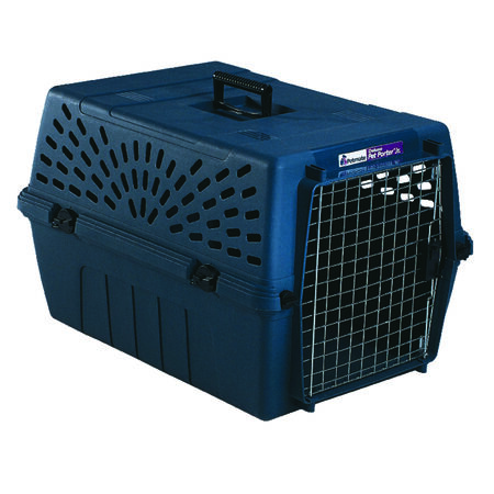 Aspen Pet Pet Porter Plastic Pet Carrier Black/Gray 14.5 in. H X 16.7 in. W X 24 in. D