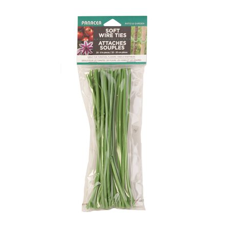 Panacea Green Coated Wire Ties