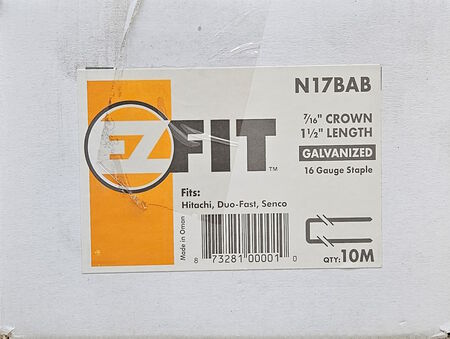 Staple EZ 16g 7/16x1-1/2 Crn