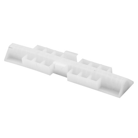 Prime-Line Matte White Plastic Bi-fold Snugger 2 pc