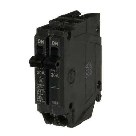 ABB 2-20 Amp Single-Pole Tandem 120-Volt/240-Volt Circuit Breaker