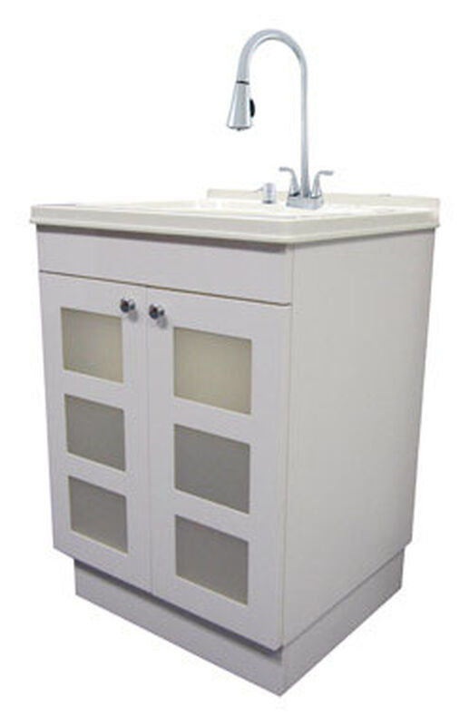 Exquisite Melamine Faced Chipboard Utility Sink And Cabinet Kit