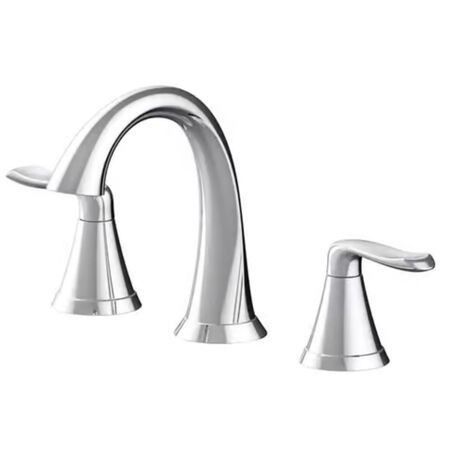 Oakbrook Collection Chloe Chrome Contemporary Widespread Bathroom Sink Faucet 8 in.