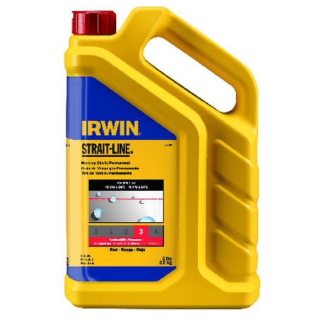 Irwin Strait-Line 5 lb Permanent Marking Chalk Red 1 pk