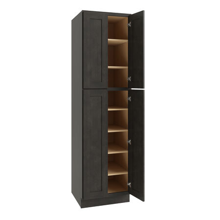 Luxor Smoky Grey Utility Cabinet 24" x 24" x 84" RTA