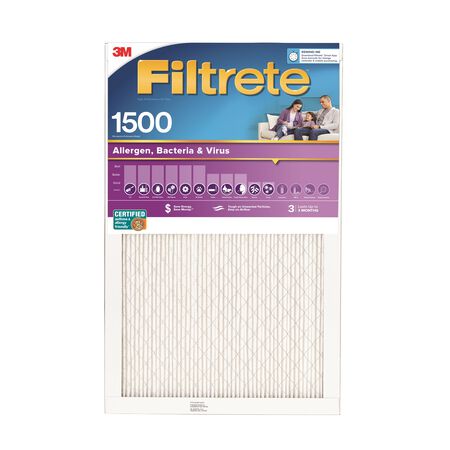 Filtrete 20 in. W X 25 in. H X 1 in. D 12 MERV Pleated Ultra Allergen Filter 1 pk
