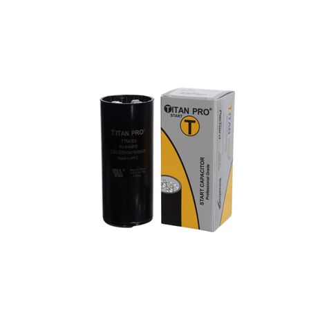 Titan Pro 53-64 MFD 250 V Round Start Capacitor