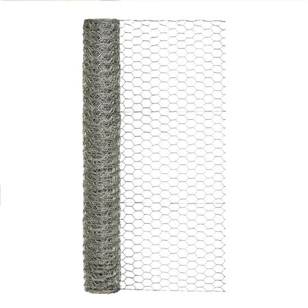 Garden Craft 36 in. H X 25 ft. L Galvanized Steel Poultry Netting 1 in.