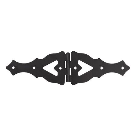 Ace 10 in. L Matte Ornamental Strap Hinge 1 pk